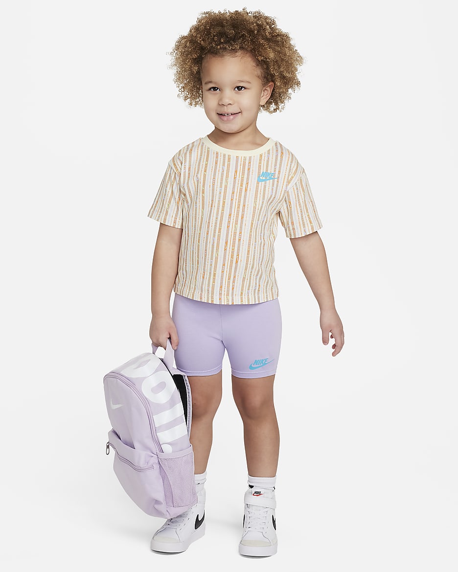 Nike Happy Camper Toddler Bike Shorts Set. Nike